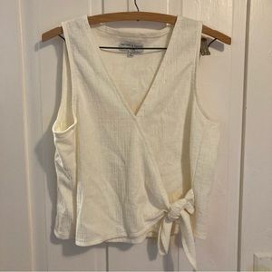 Madewell Wrap Tank Top Cream